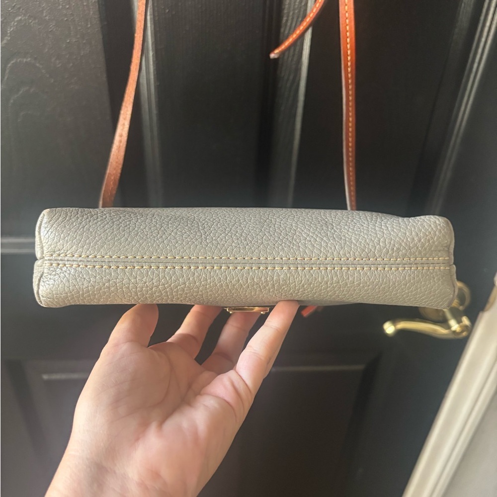 Dooney & Bourke Gray and Brown Crossbody Bag - Picture 7 of 14